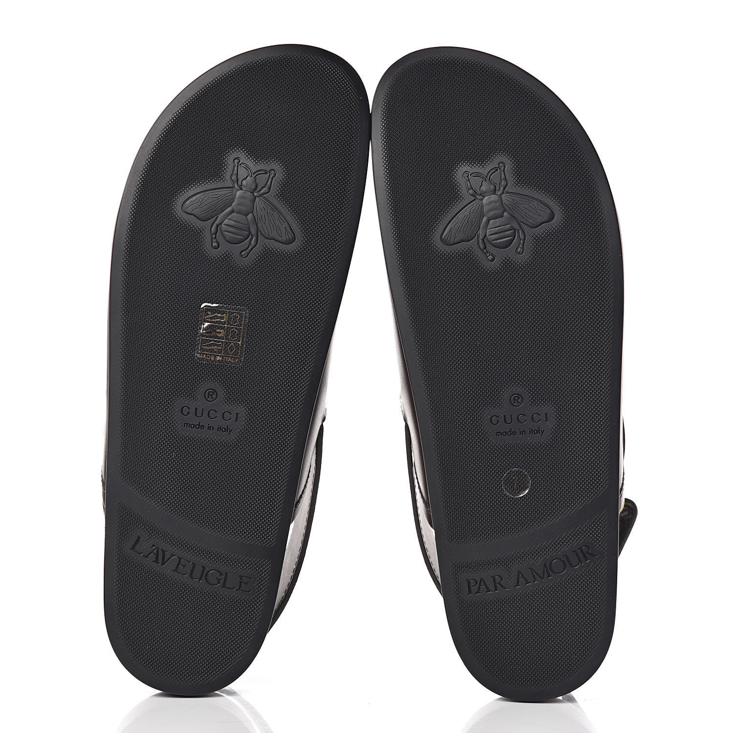 Gucci Calfskin Mens Horsebit River Slingback Slippers 7 Cocoa 5 of 11