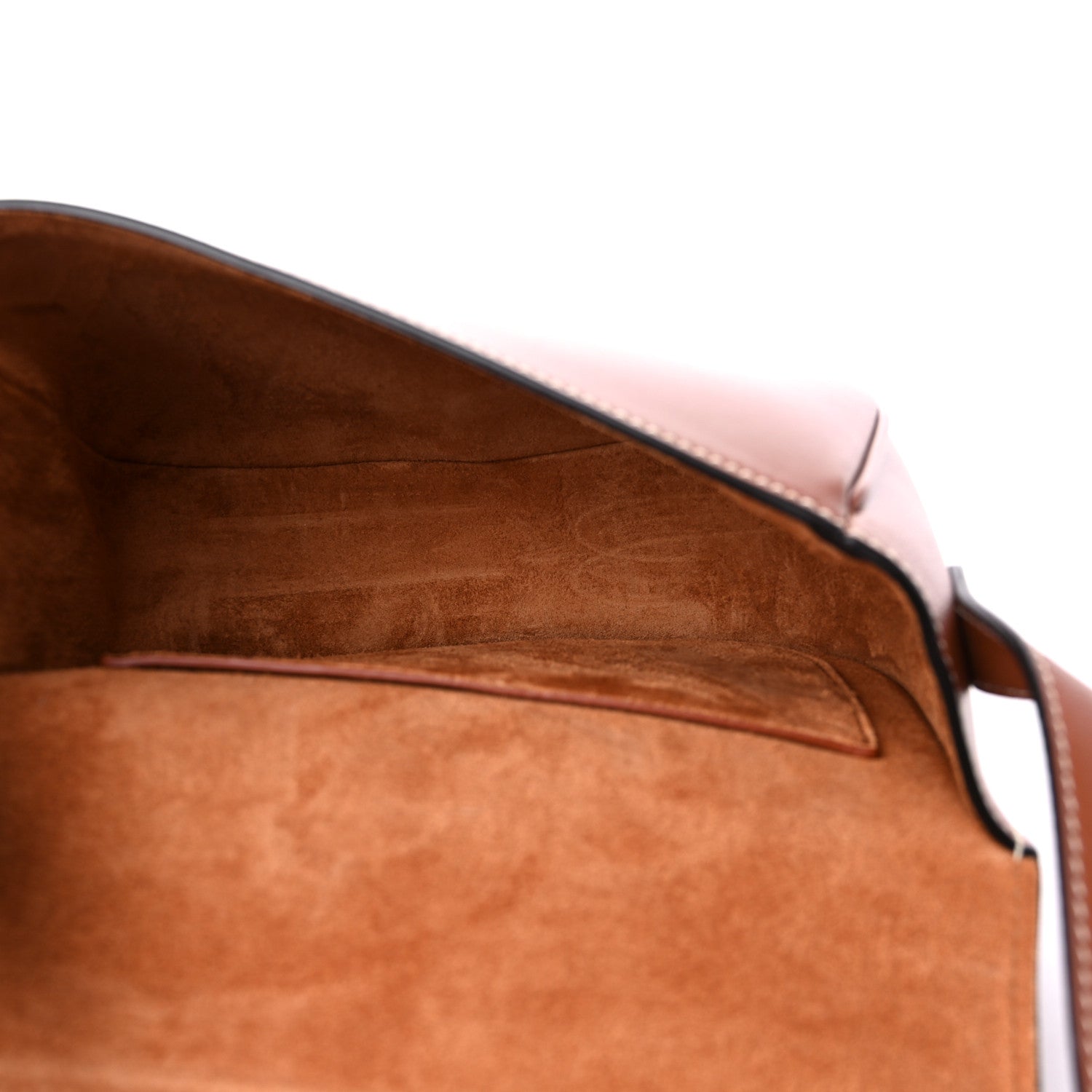 Celine Smooth Calfskin Cuir Triomphe Folco Crossbody Bag Tan 4 of 8