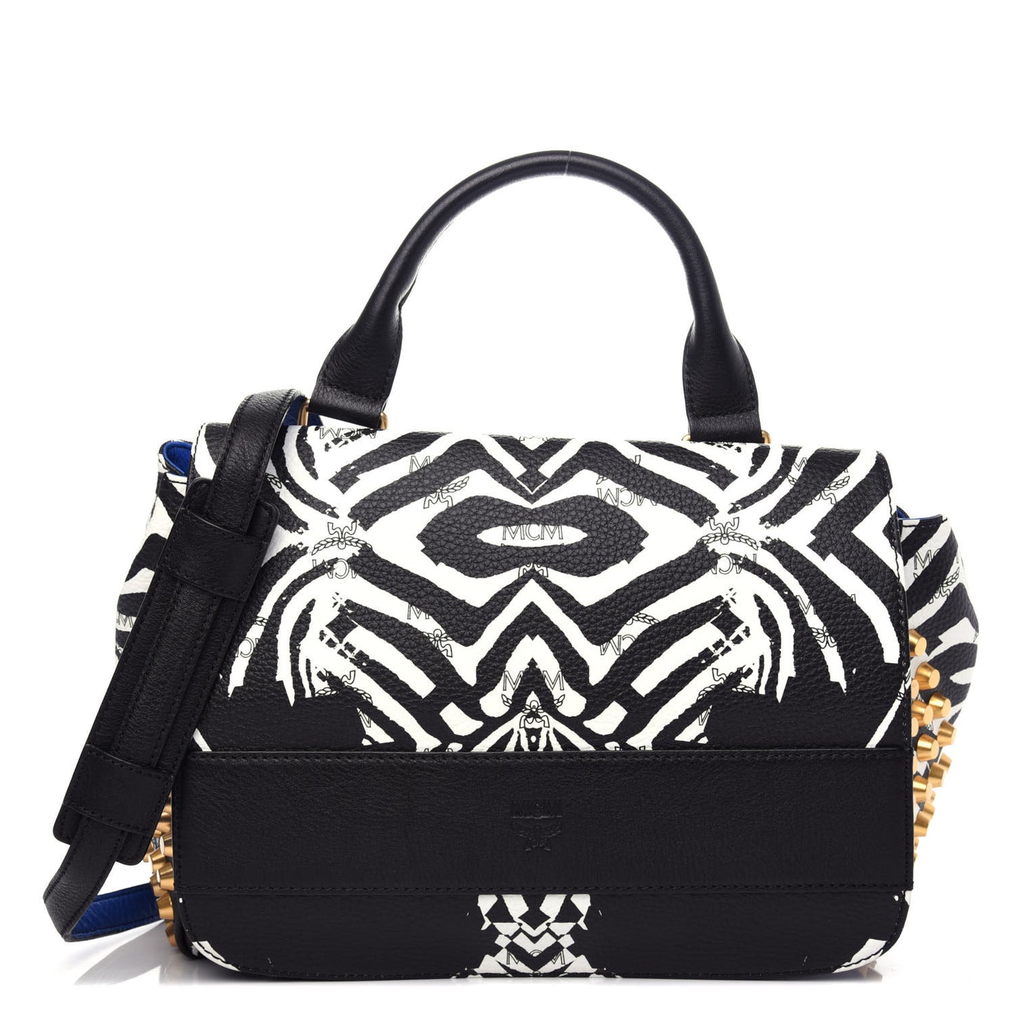 Striped Visetos Funky Zebra Stud Keana Boston Black Blue