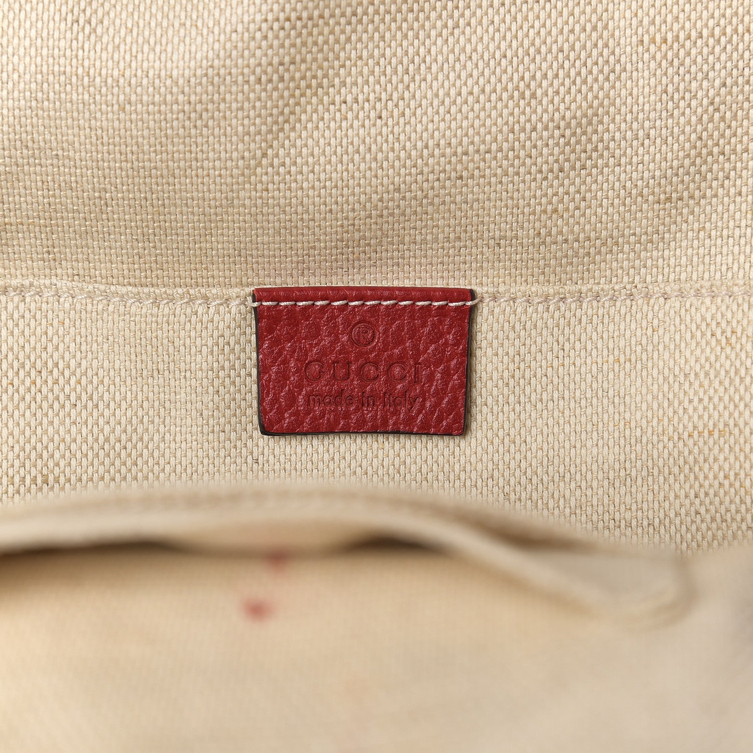 Gucci Pebbled Calfskin Soho Chain Backpack Red 5 of 10