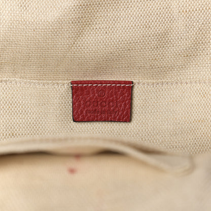 Gucci Pebbled Calfskin Soho Chain Backpack Red 5 of 10