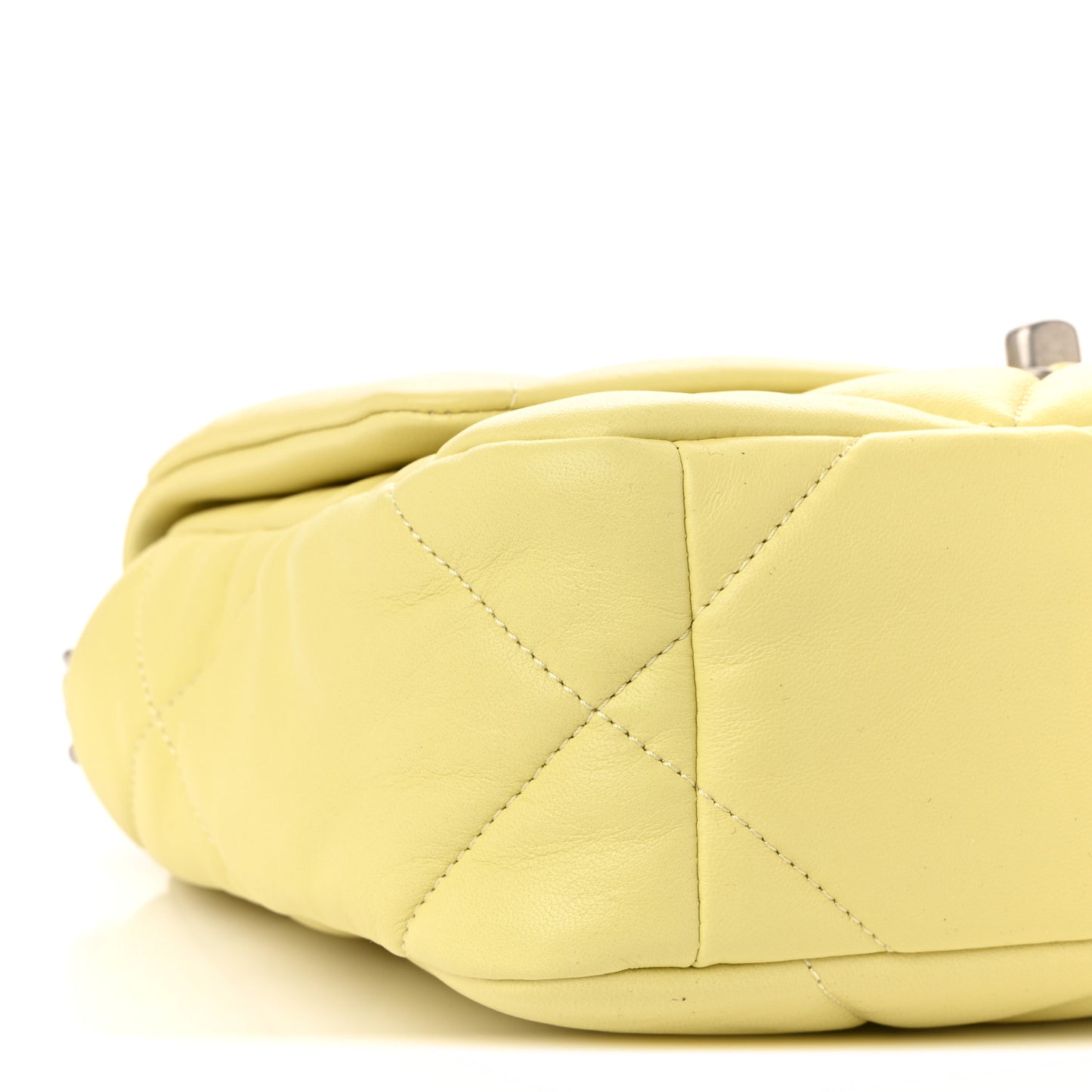 Lambskin Quilted Medium Chanel 19 Flap Yellow