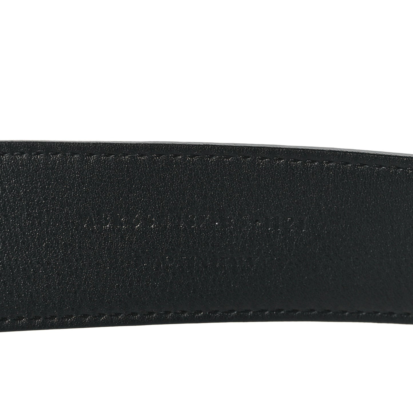 Calfskin Crocodile Embossed Monogram Square Buckle Belt 85 34 Black