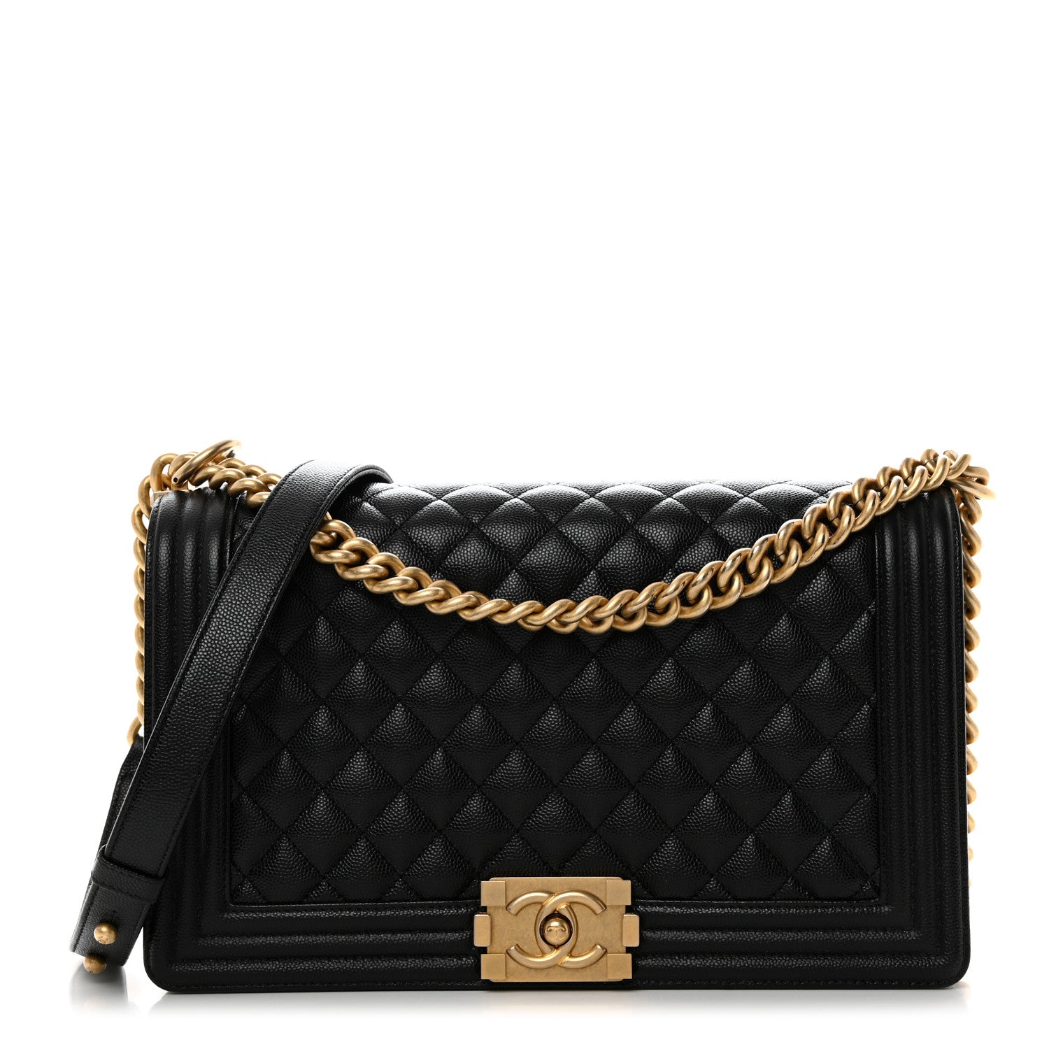 Chanel Caviar Quilted New Medium Boy Flap Black 1 of 10