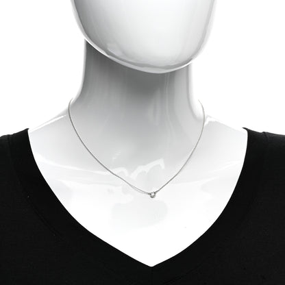 Tiffany Platinum Diamond .22ct Elsa Peretti Diamonds By The Yard Pendant Necklace 2 of 5