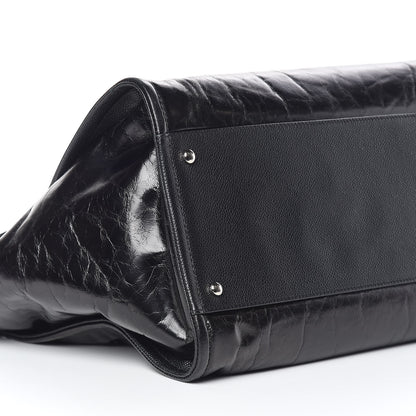 Chanel Glazed Calfskin Large Deauville Tote Black 6 of 14
