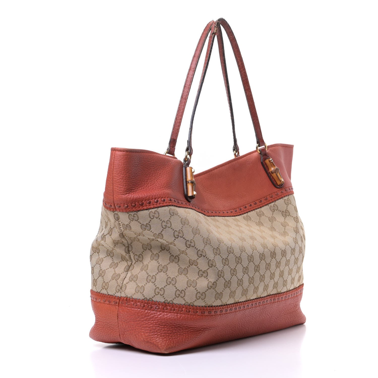 Gucci Monogram Medium Laidback Crafty Tote Orange 2 of 13