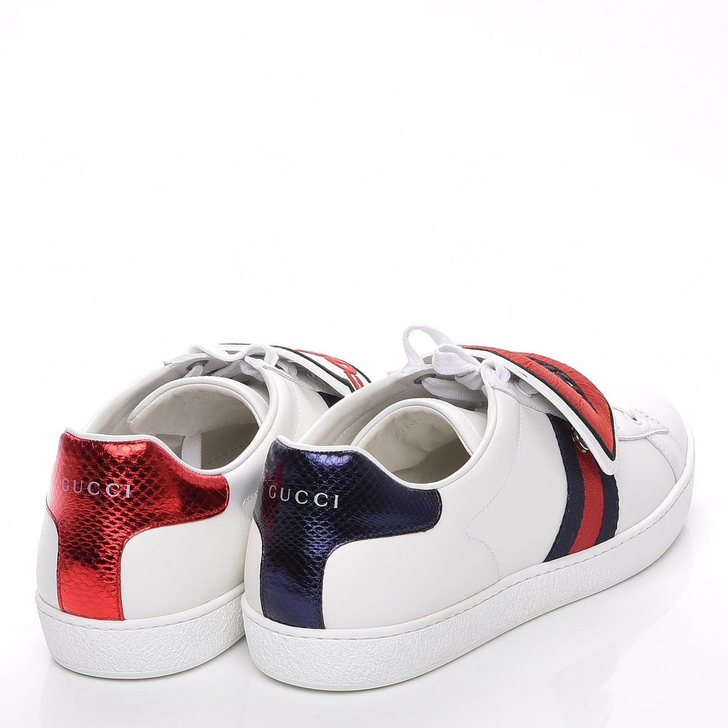 Calfskin Ayers Blind For Love Embroidered Womens Ace Sneakers 42 White
