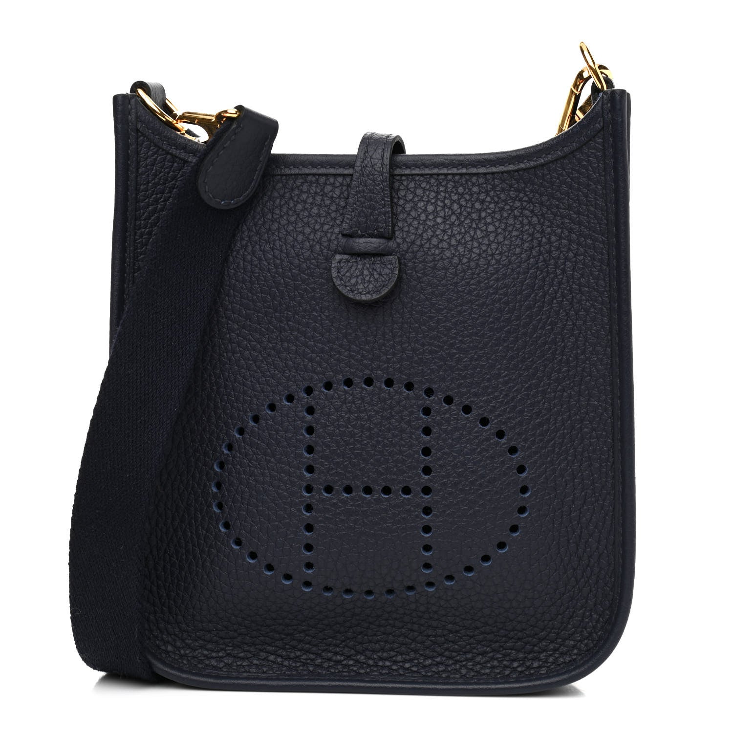 Hermes Taurillon Clemence Evelyne TPM Bleu Nuit 1 of 10