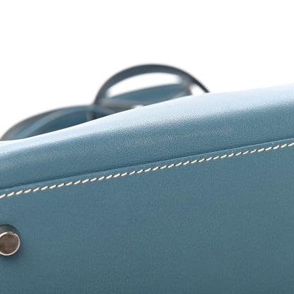 Hermes Swift Kelly Retourne 28 Blue Jean 13 of 14