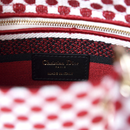 Christian Dior Canvas Medium DiorAmour Dots Lady D-Lite Red 9 of 10