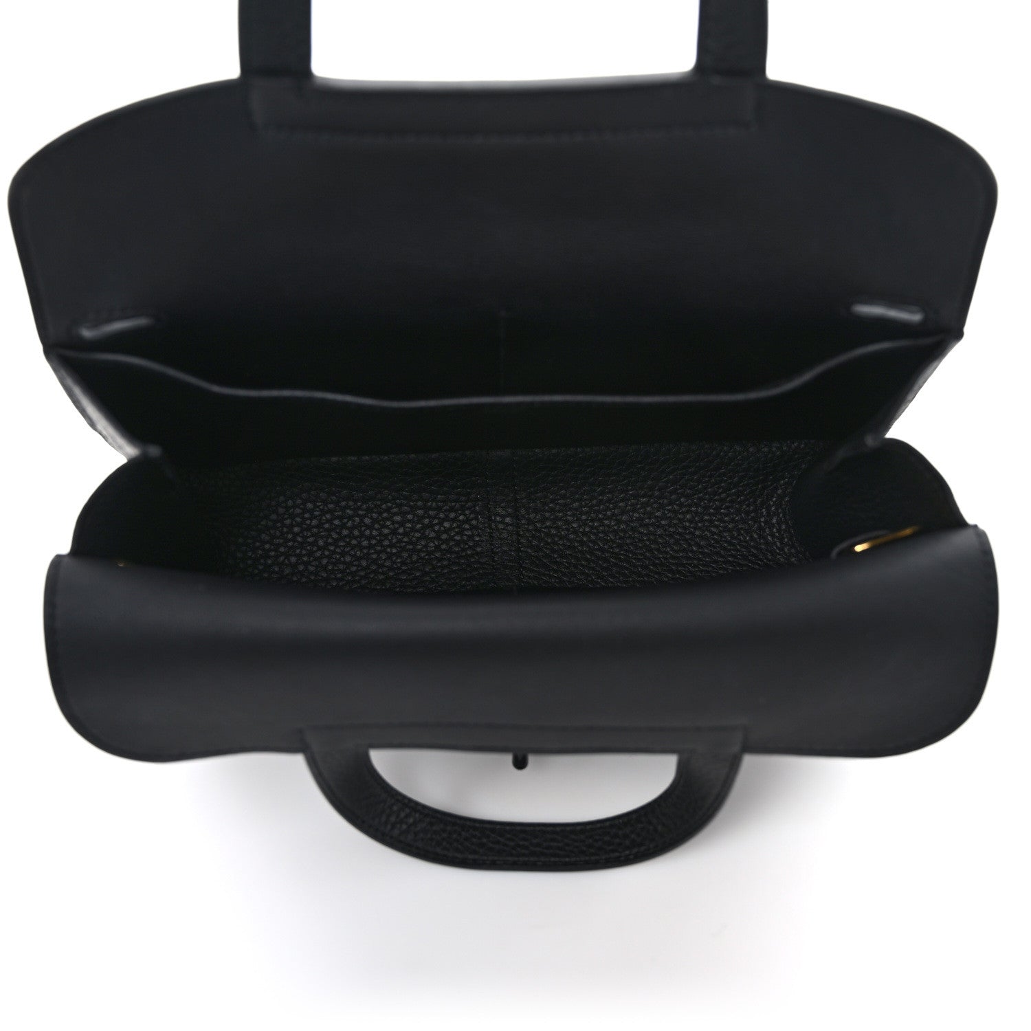 Hermes Taurillon Clemence Halzan 25 Black 4 of 8