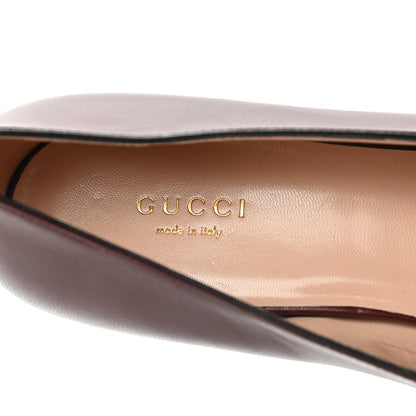 Gucci Malaga Kid Womens GG Marmont Loafers 40.5 Vintage Bordeaux 7 of 9