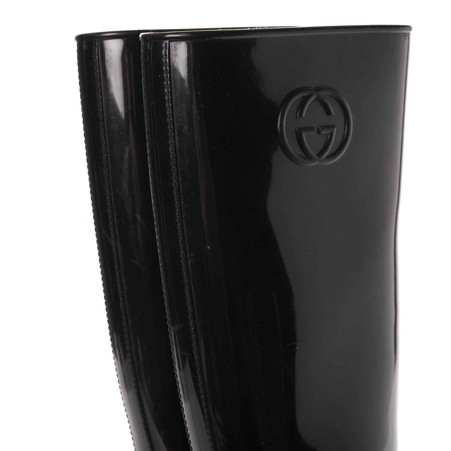 Gucci GG Rubber Rain Boot 37 Nero Black 14 of 18