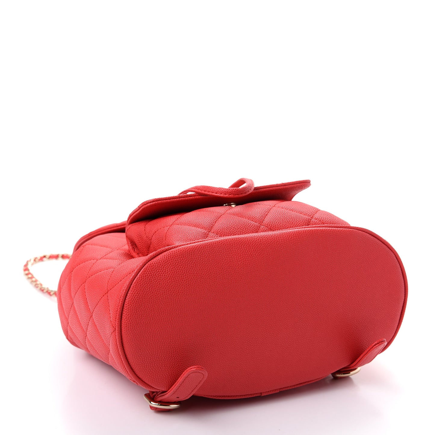 Caviar Quilted Backpack Red