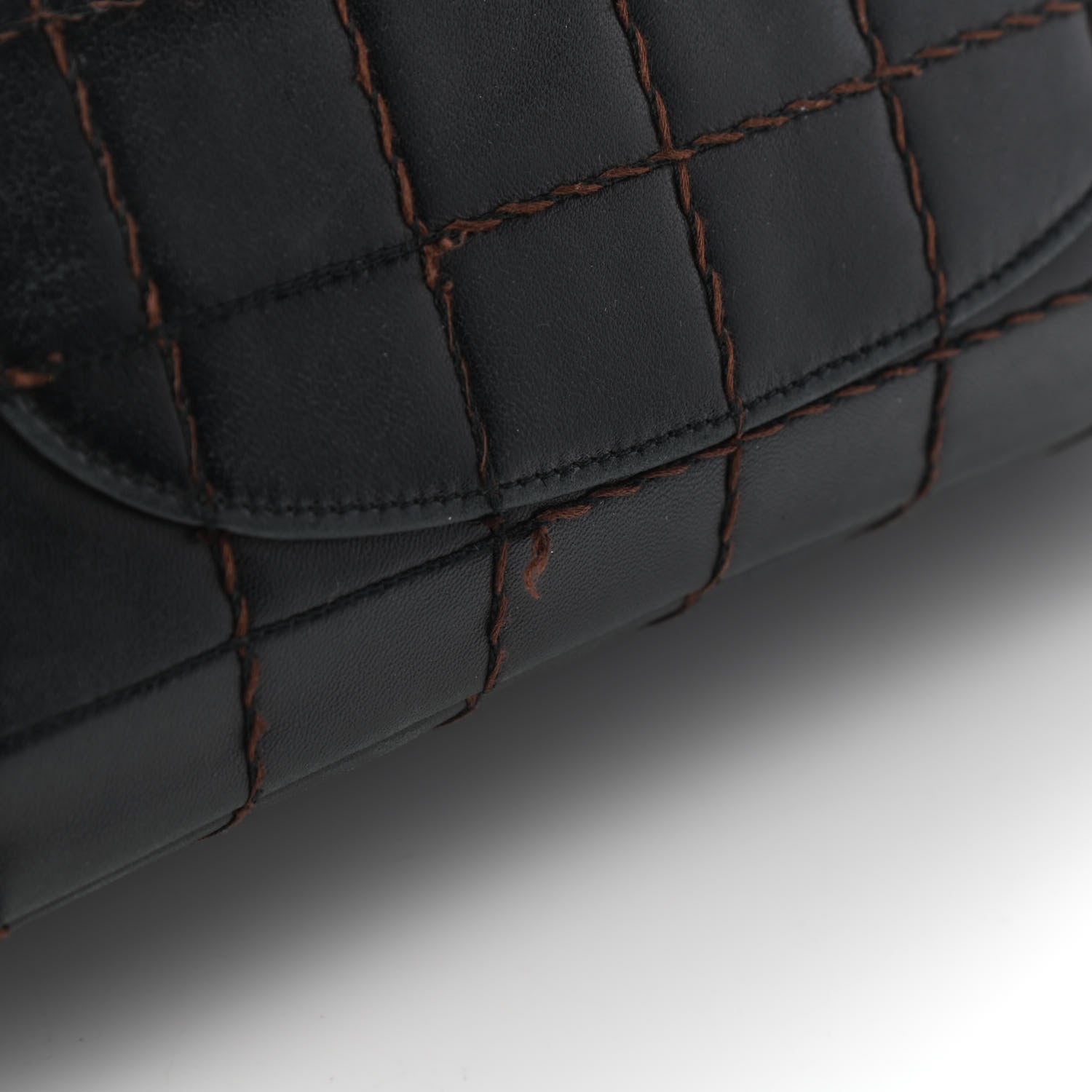 Chanel Lambskin Contrast Stitched Single Flap Black 11 of 11