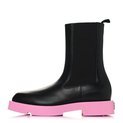 Givenchy Calfskin Squared Ankle Boots 40 Black Pink 1 of 10