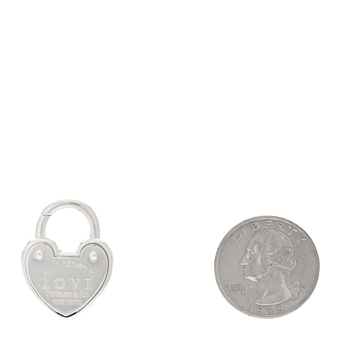 Sterling Silver Return to Love Heart Lock Charm