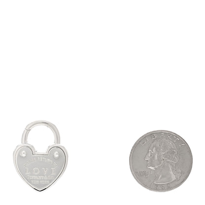 Tiffany Sterling Silver Return to Love Heart Lock Charm 2 of 4