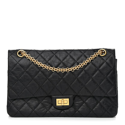 Chanel Aged Calfskin Quilted 2.55 Reissue 226 Flap Black 1 of 12