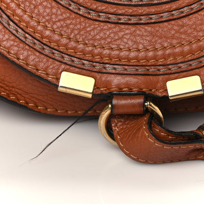 Chloe Calfskin Mini Marcie Round Crossbody Bag Tan 11 of 12