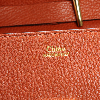 Chloe Grained Lambskin Mini Drew Shoulder Bag Foxy Orange 6 of 6