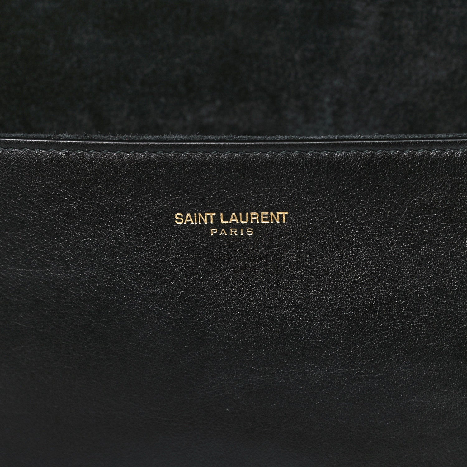 Saint Laurent Textured Calfskin Y Ligne Clutch Black 13 of 15
