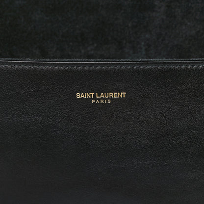 Saint Laurent Textured Calfskin Y Ligne Clutch Black 13 of 15