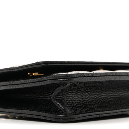 Chanel Caviar Quilted Wallet On Chain WOC Black 10 of 15