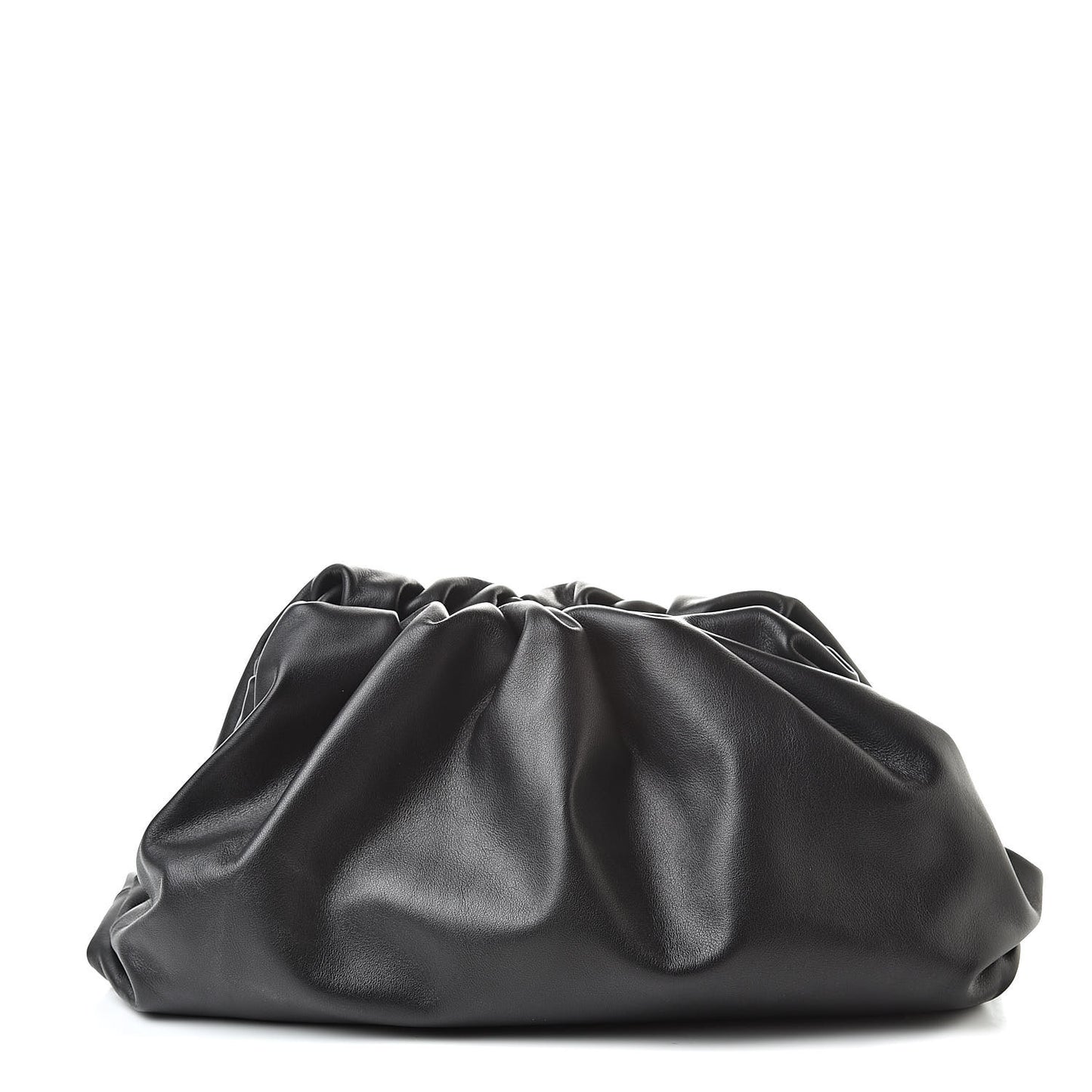 Smooth Butter Calf The Pouch Oversized Clutch Black