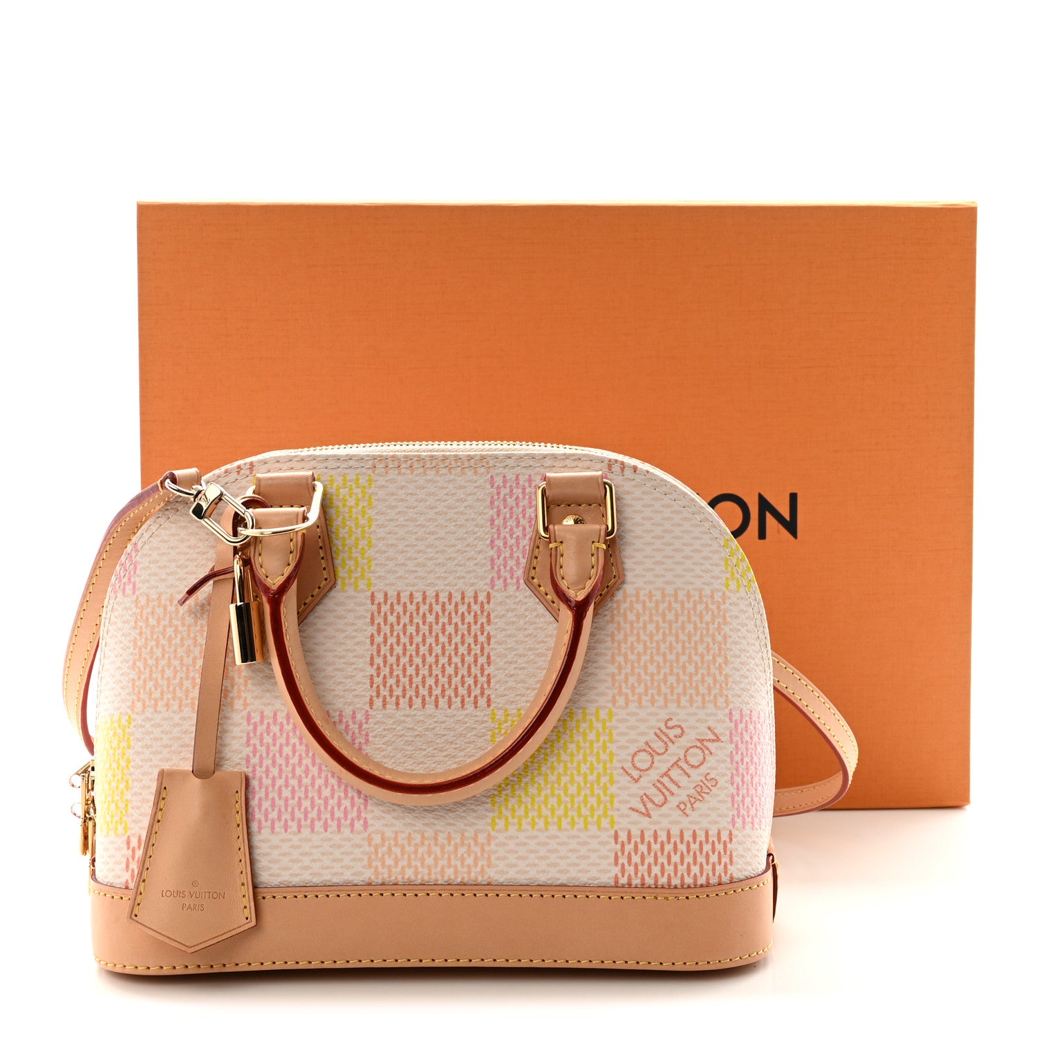 Louis Vuitton Damierlicious Alma BB Rose Peach 10 of 10