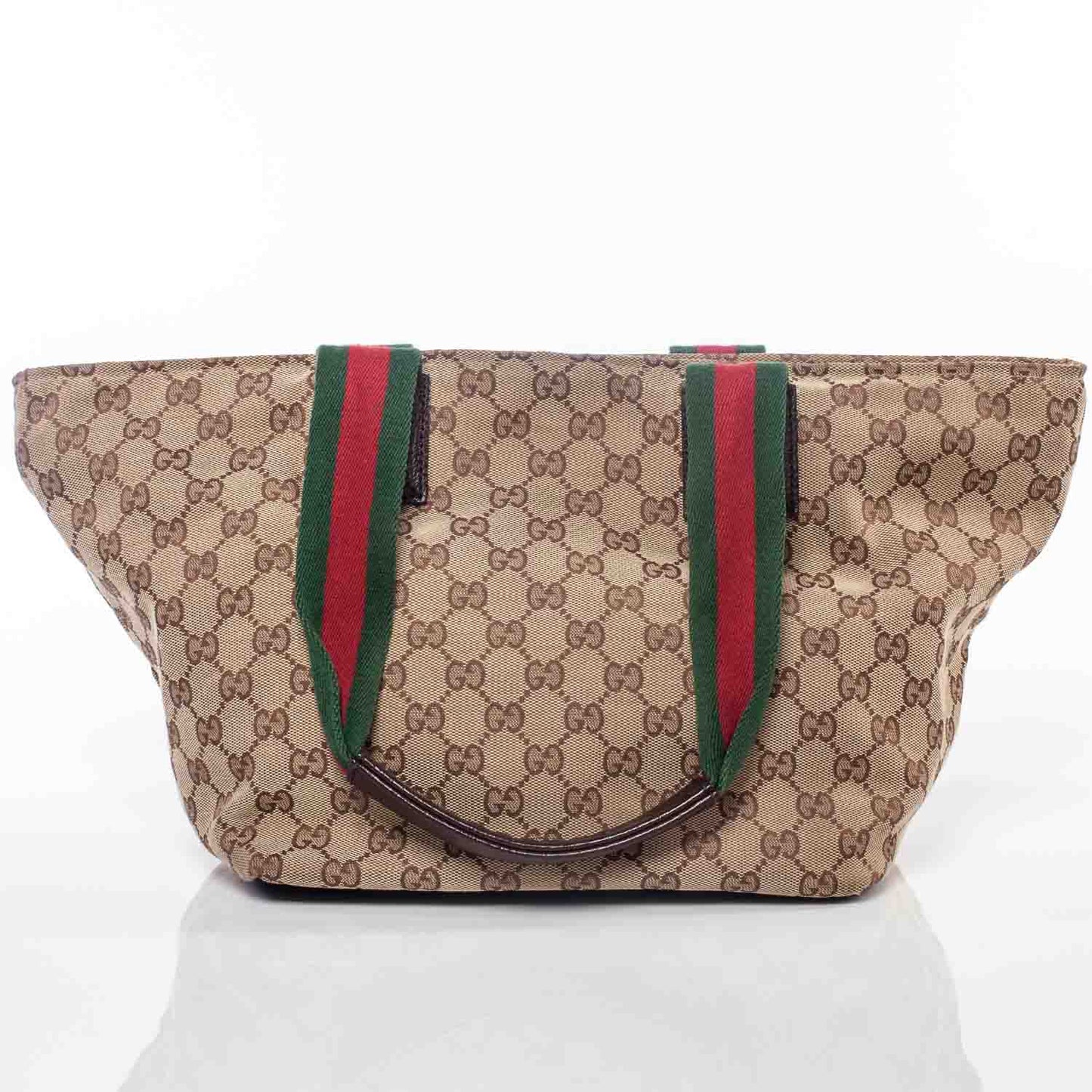 GG Monogram Medium Web Handle Bucket Tote