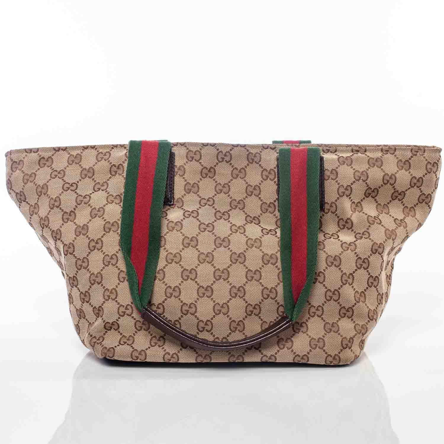 Gucci GG Monogram Medium Web Handle Bucket Tote 3 of 10