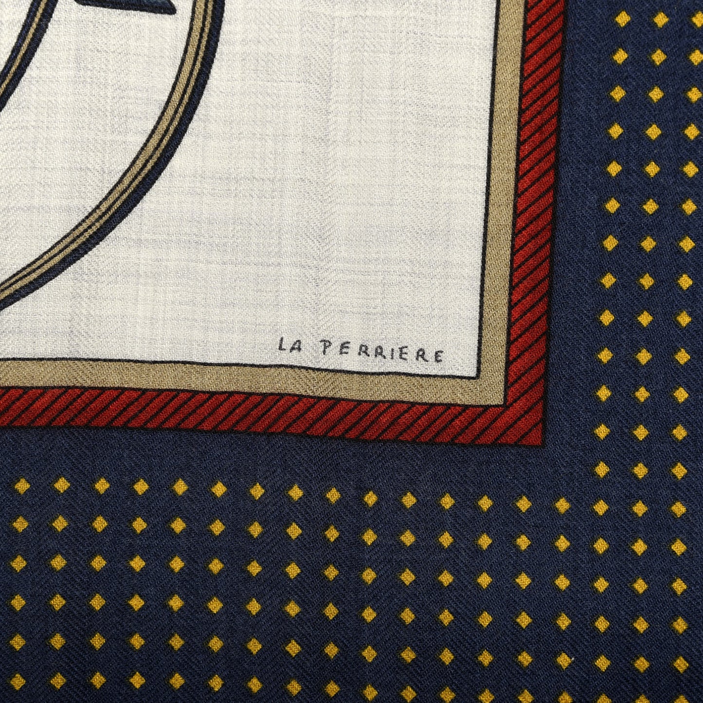Cashmere Silk Les Voitures A Transformation Shawl 140 Gris Chine Bleu Rouge H