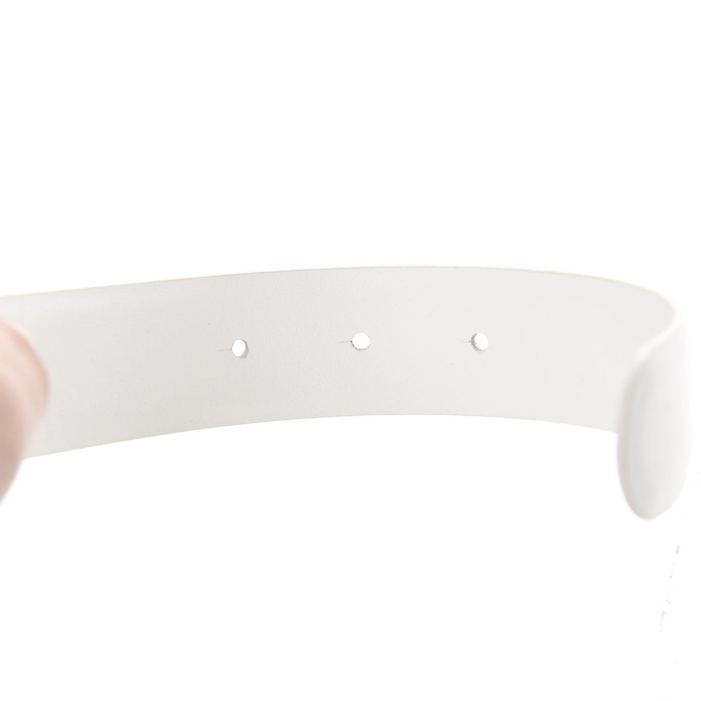 Calfskin CC Belt 85 34 White