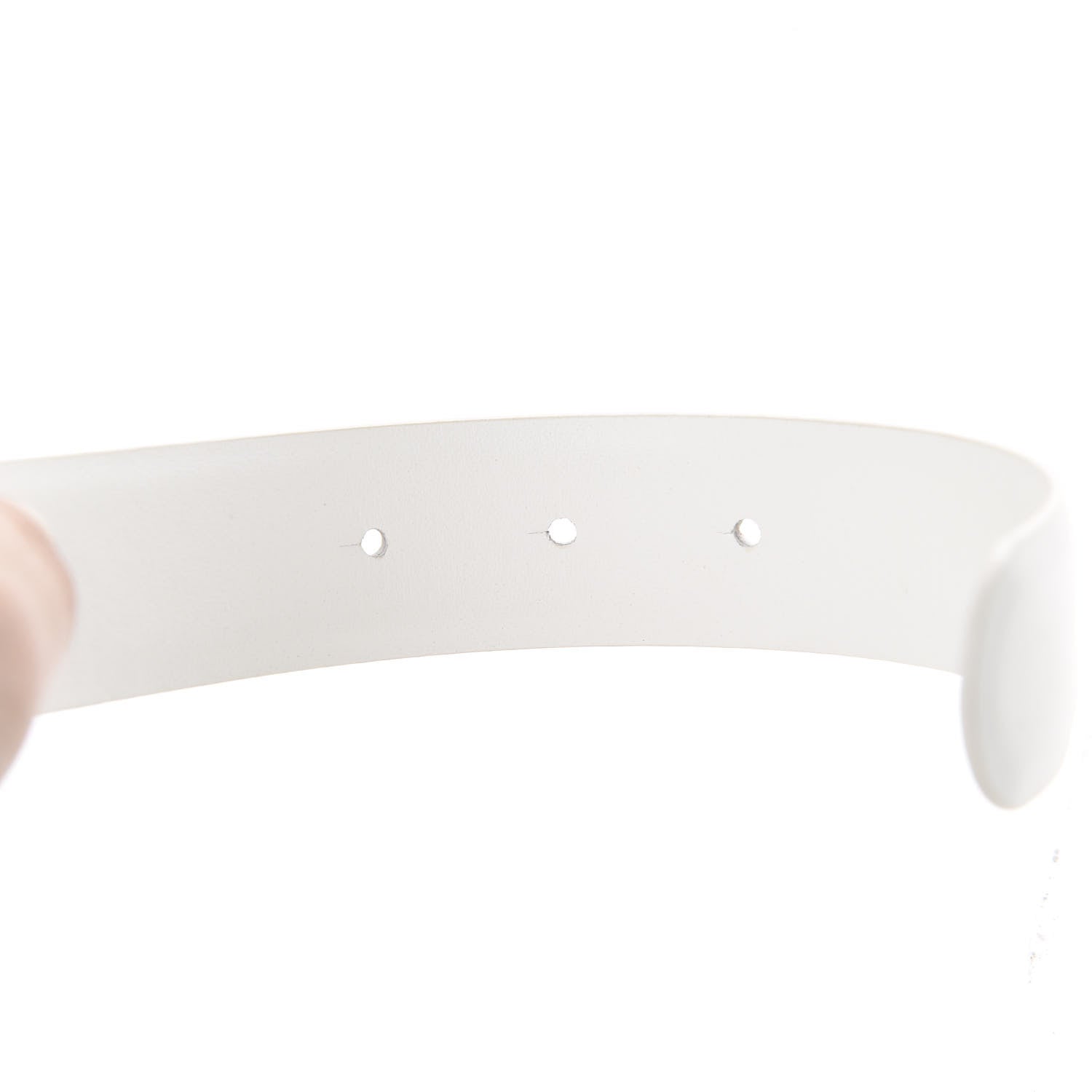Chanel Calfskin CC Belt 85 34 White 5 of 6