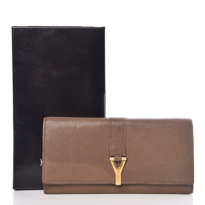 Saint Laurent Calfskin Classic Y Ligne Wallet Light Brown 12 of 12