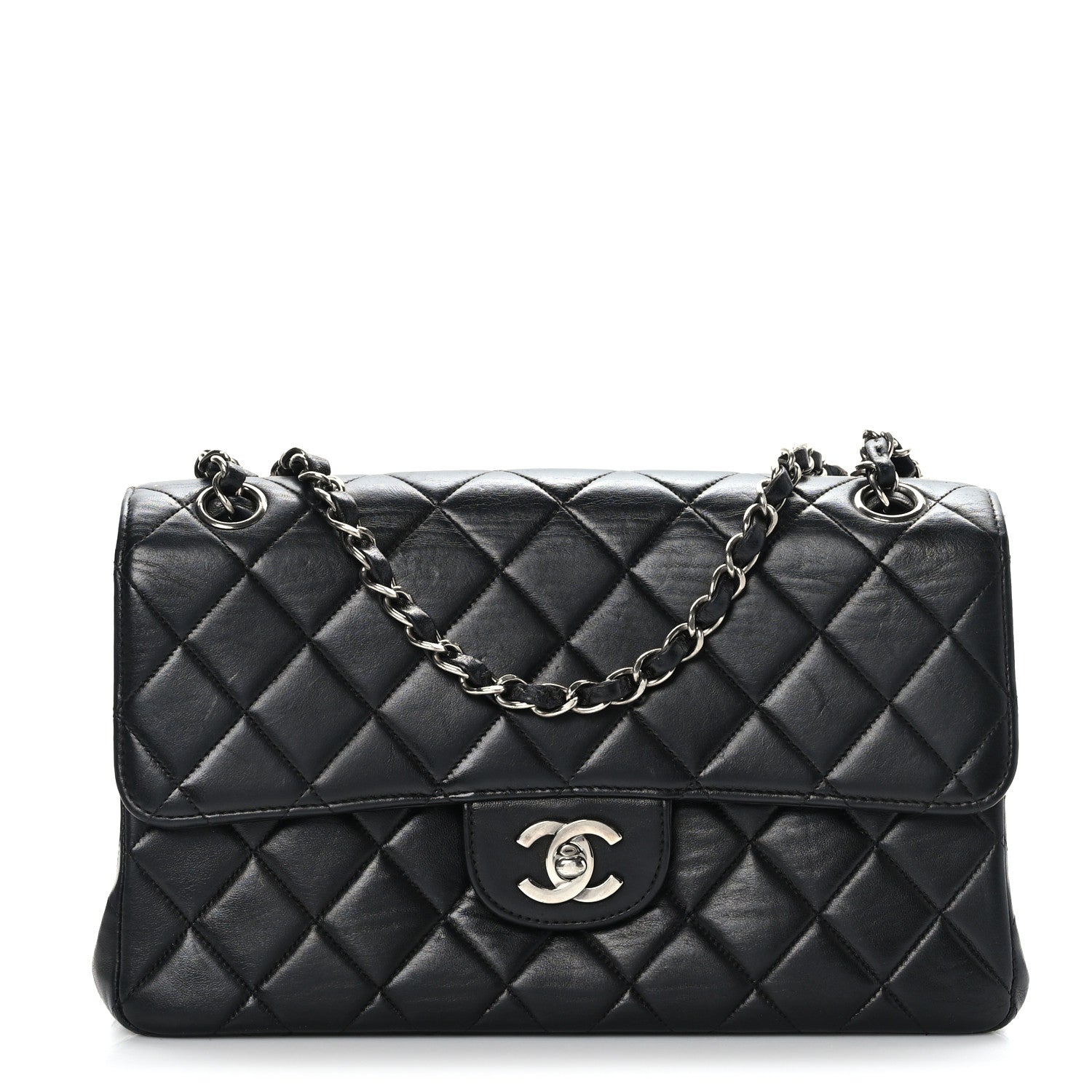 Chanel Lambskin Quilted Medium Double Sided Flap Black 1 of 9