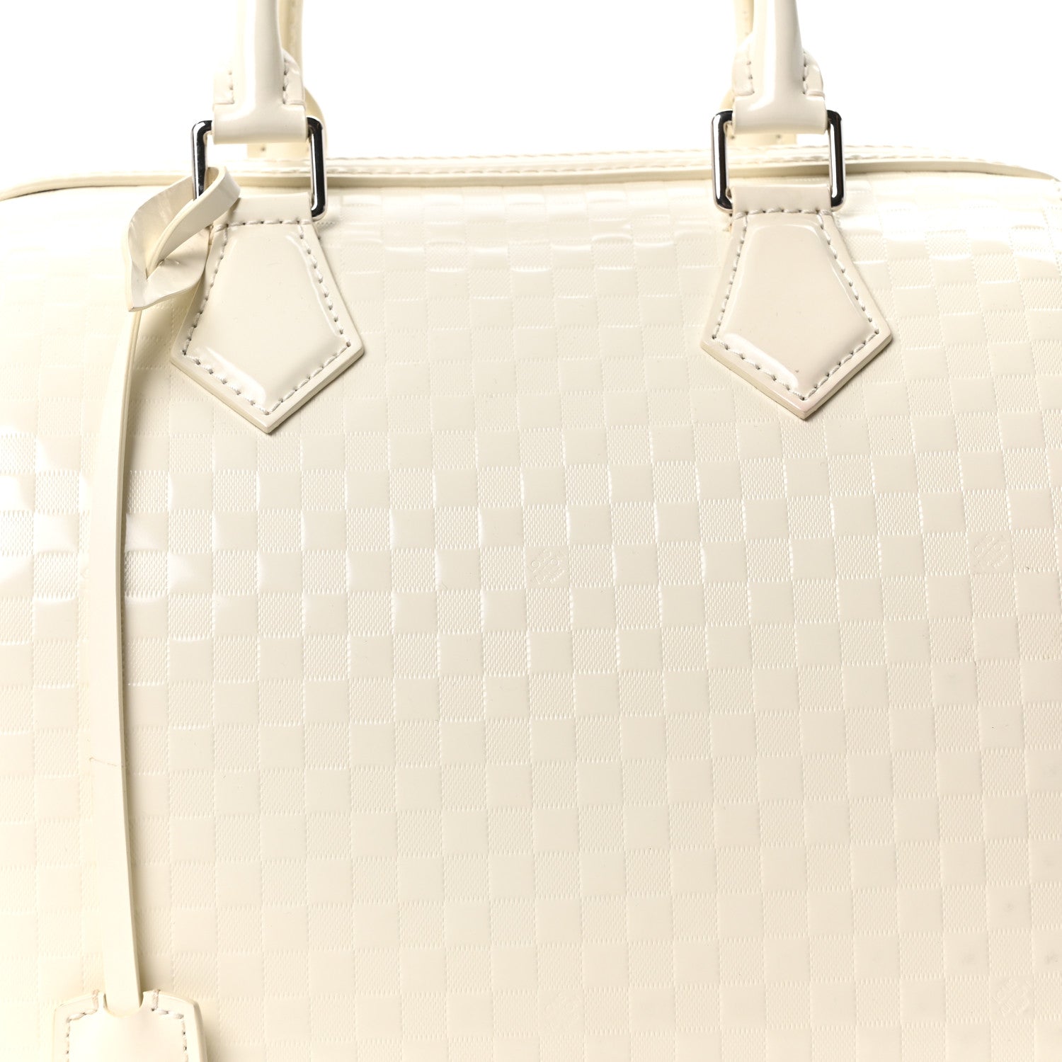 Louis Vuitton Damier Facette Speedy Cube MM Creme 7 of 9
