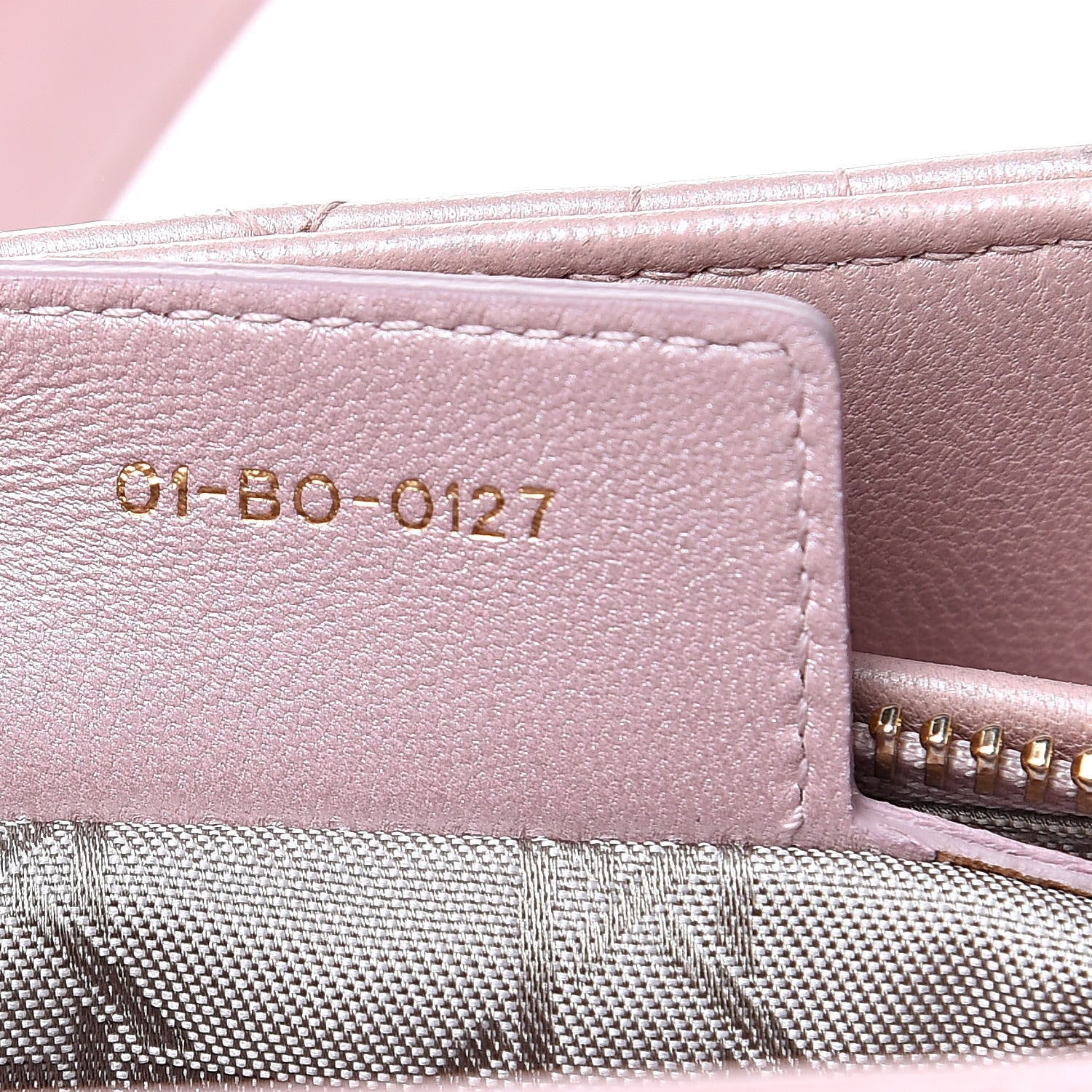 Christian Dior Pearly Lambskin Cannage Medium Lady Dior Lotus 7 of 15