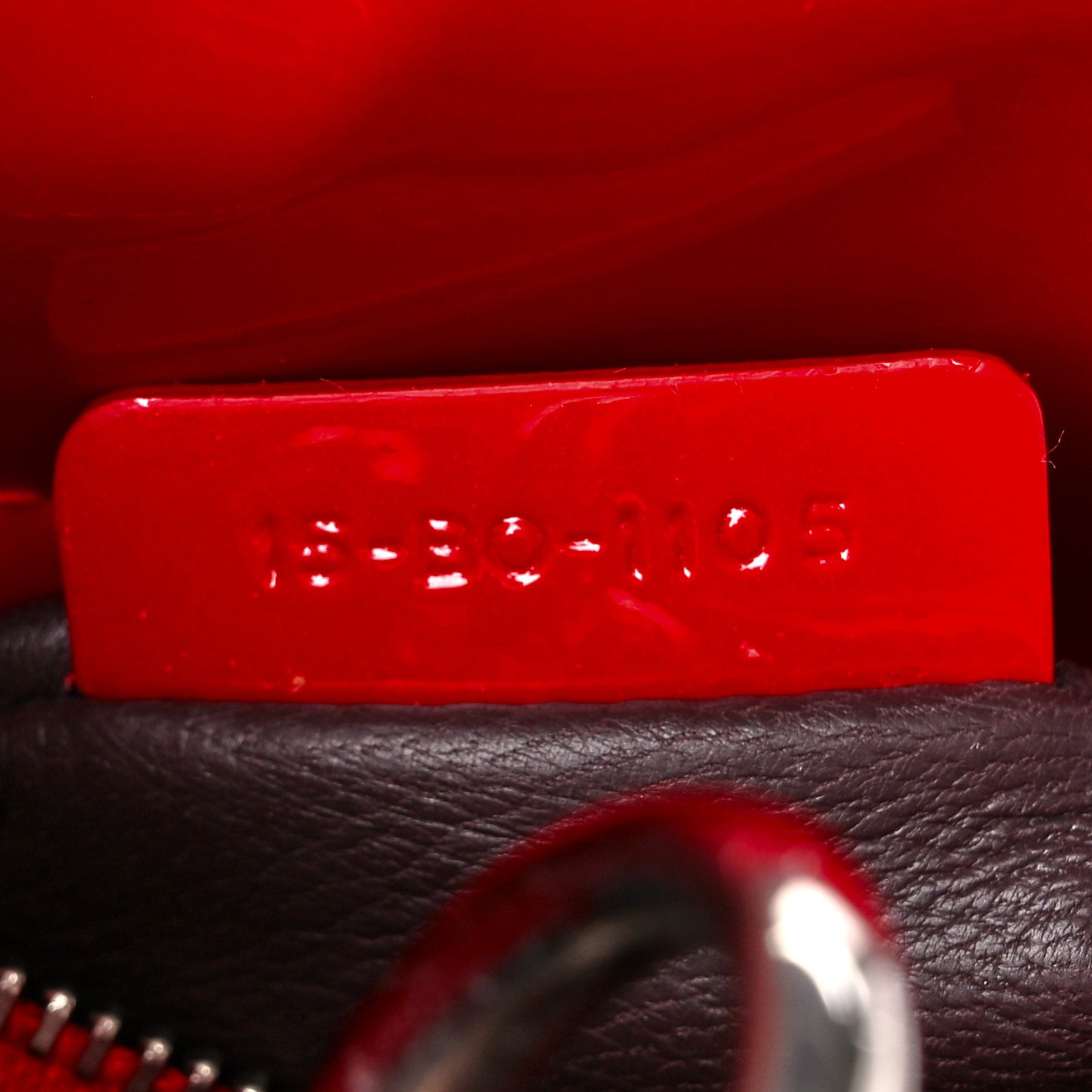 Patent Mini Lady Dior Red
