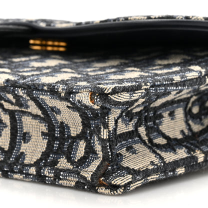 Christian Dior Oblique Saddle Belt Bag Blue 10 of 14