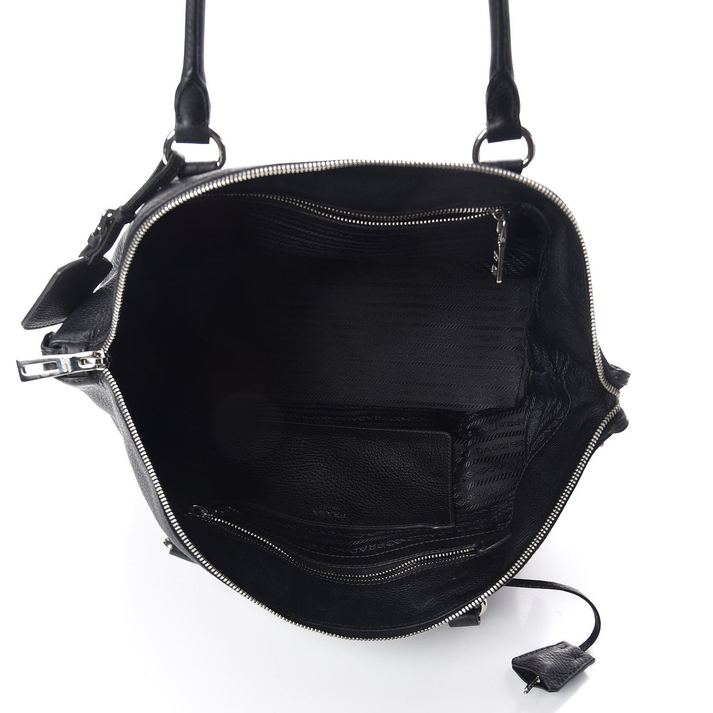 Vitello Daino Tote Black