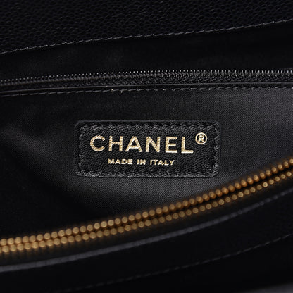 Chanel Caviar Quilted XL Grand Shopping Tote GST Black 6 of 10