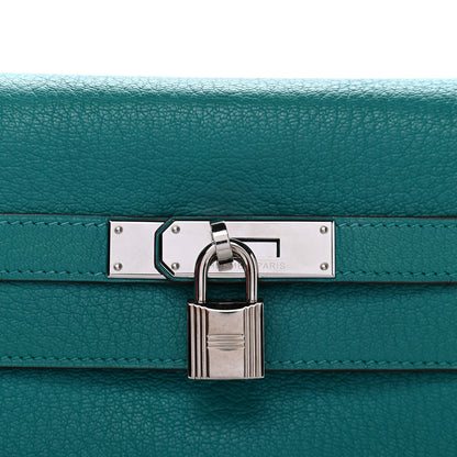 Hermes Chevre Mysore Kelly Retourne 32 Bleu Paon 17 of 18