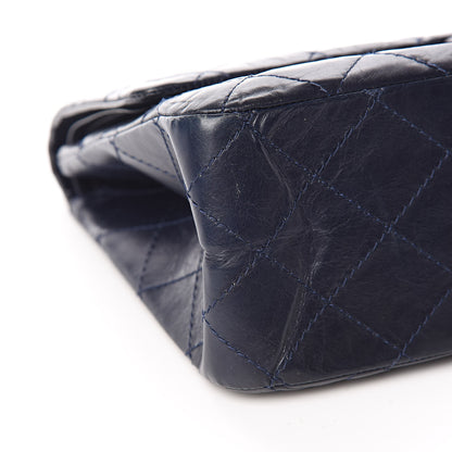 Chanel Aged Calfskin Quilted 2.55 Reissue 227 Flap Navy Blue 8 of 10