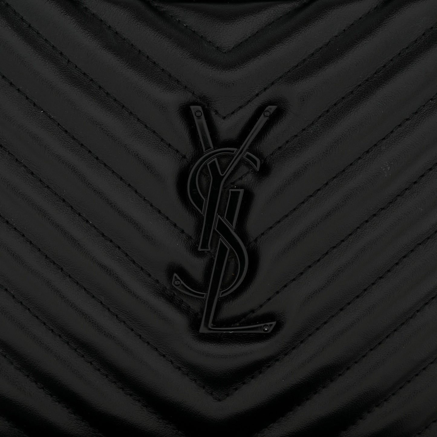 Calfskin Matelasse Monogram Monochrome Lou Camera Bag Black