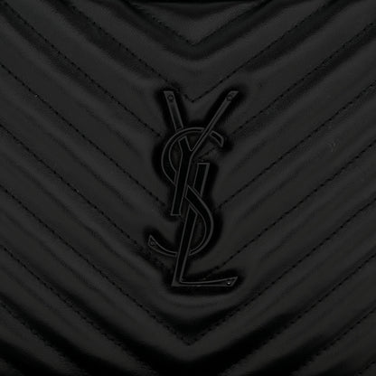 Saint Laurent Calfskin Matelasse Monogram Monochrome Lou Camera Bag Black 11 of 11