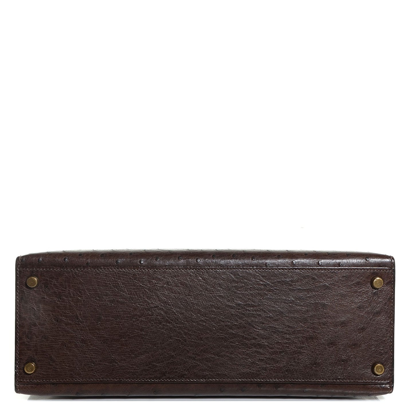 Ostrich Kelly Sellier 32 Chocolate
