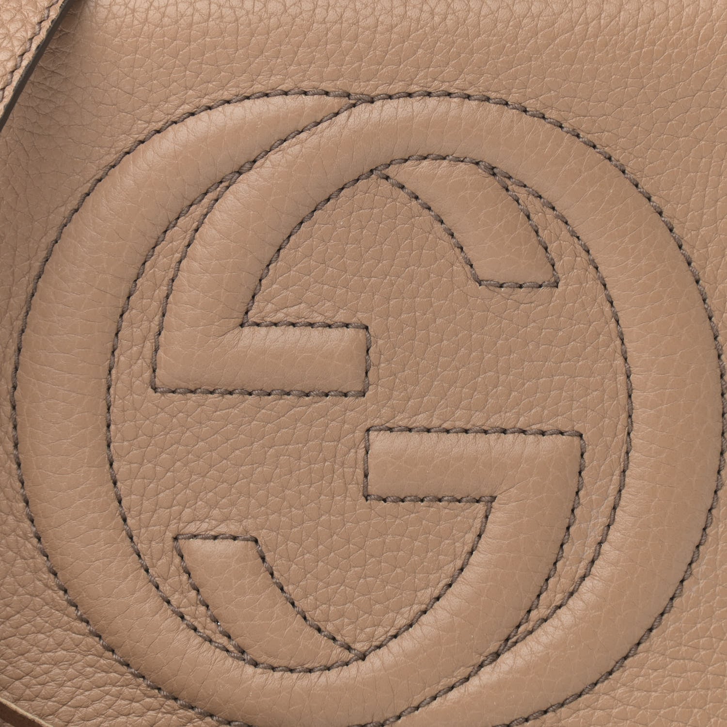 Gucci Pebbled Calfskin Small Soho Disco Bag Camelia 8 of 14
